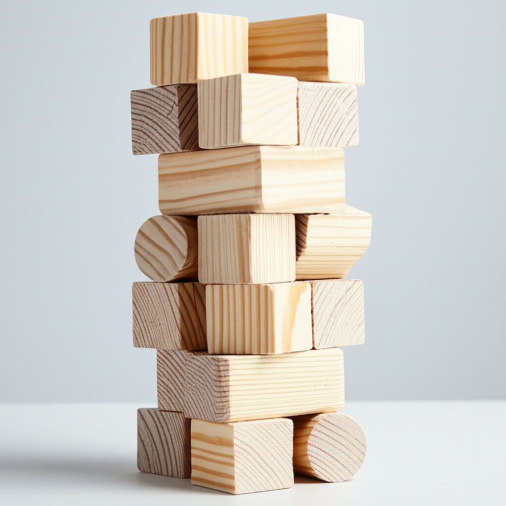 Wooden Building Blocks Set - view 1